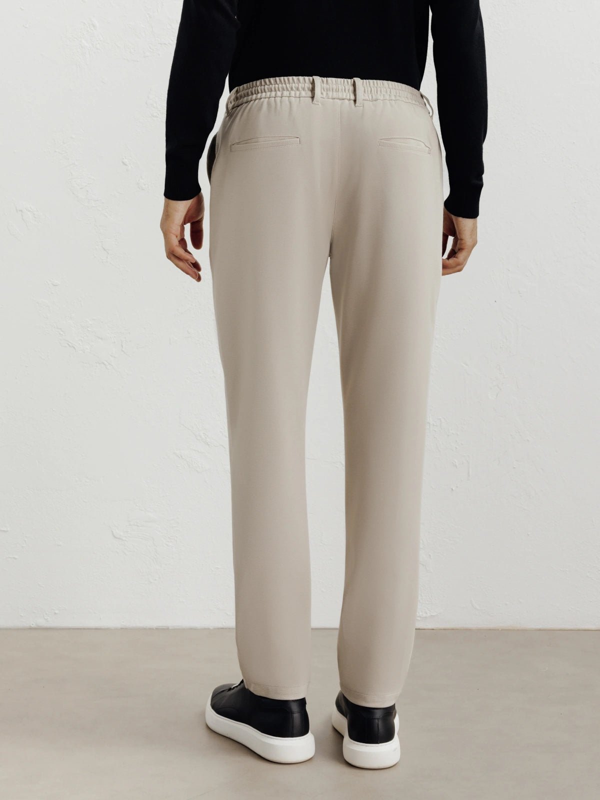 Pantalon en maille beige - IZAC