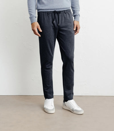 Pantalon en maille marine - IZAC