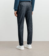 Pantalon chevron marine - IZAC