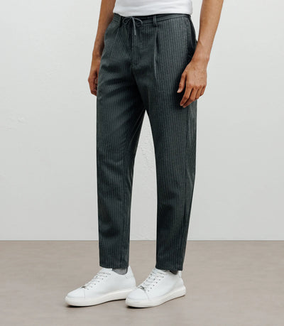 Pantalon rayé gris - IZAC