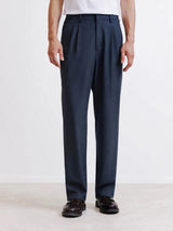 Pantalon urbain oversize bleu denim - IZAC