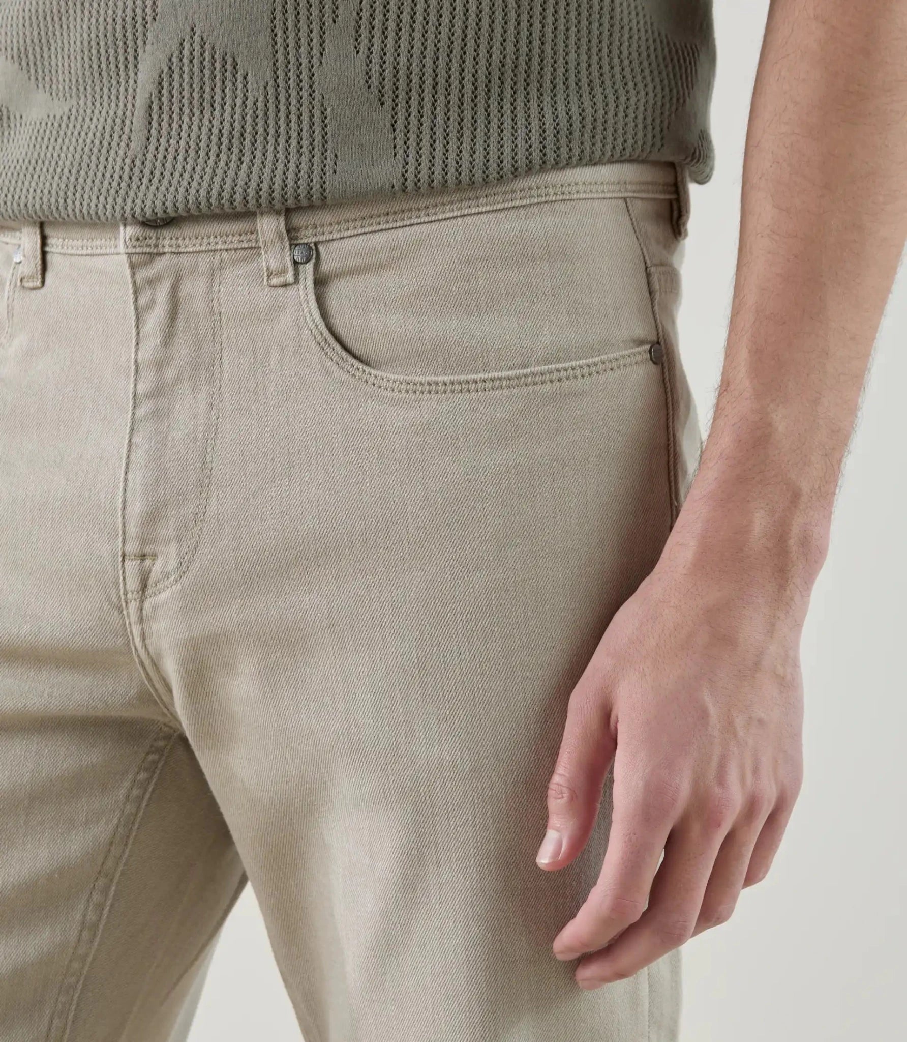 Jean 5 poches beige - IZAC