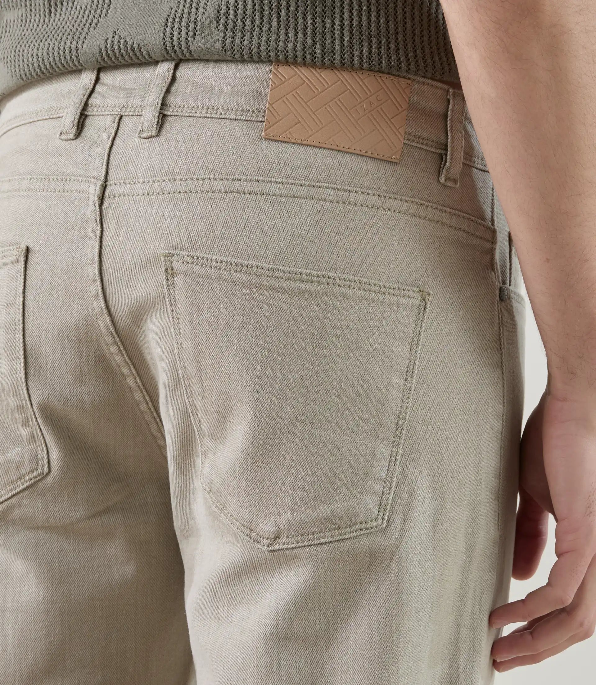 Jean 5 poches beige - IZAC