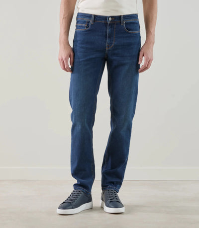Jean 5 poches bleu moyen - IZAC