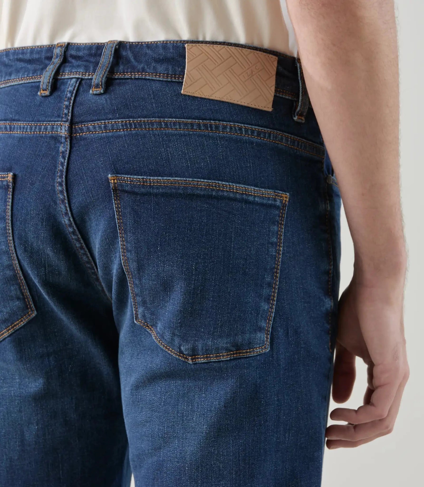 Jean 5 poches bleu moyen - IZAC