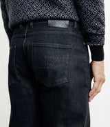 Jean droit 5 poches noir - IZAC