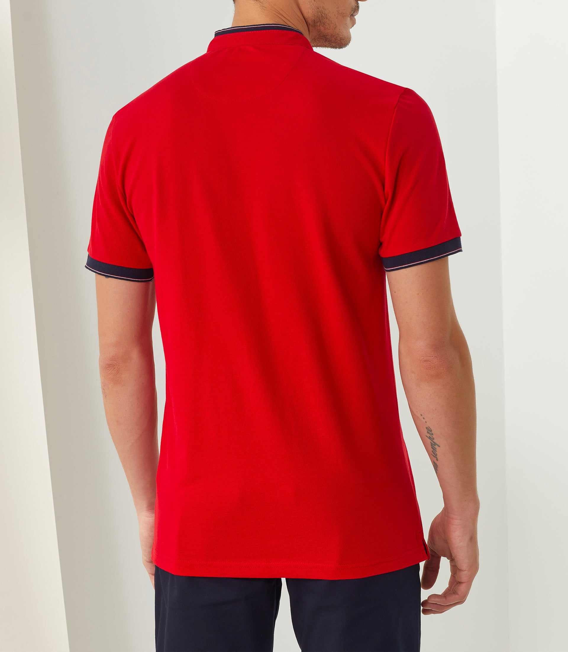 Rudolph" red polo shirt