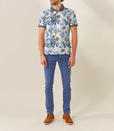 Polo bleu - ciel "Manu" - IZAC