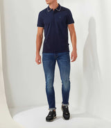 Martine" navy polo shirt