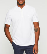 Gaspar" short sleeve polo white