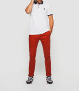 Gilles" white short sleeve polo