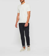 Greg" short sleeve polo shirt ecru