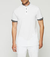 Plain white polo shirt GAEL