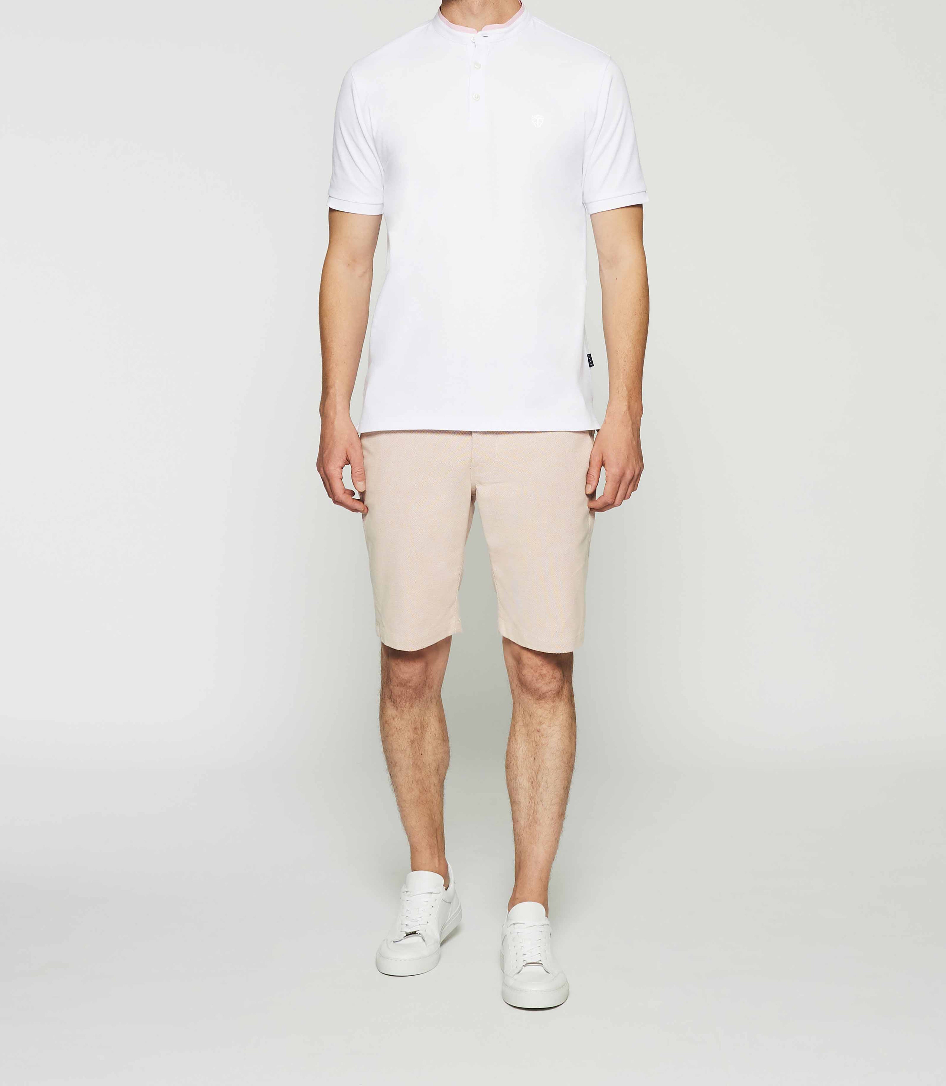 Plain white polo shirt GASPAR