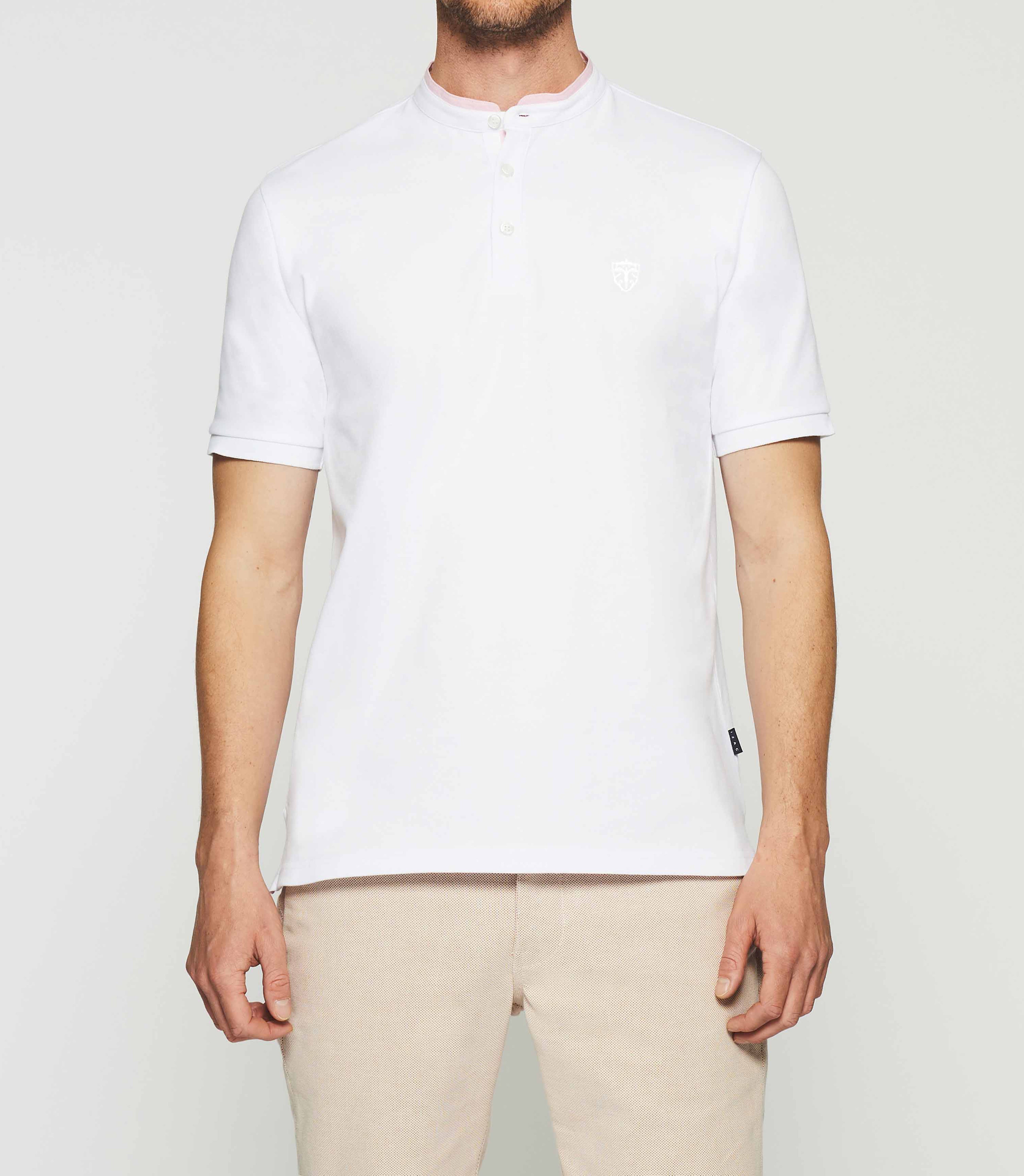 Plain white polo shirt GASPAR