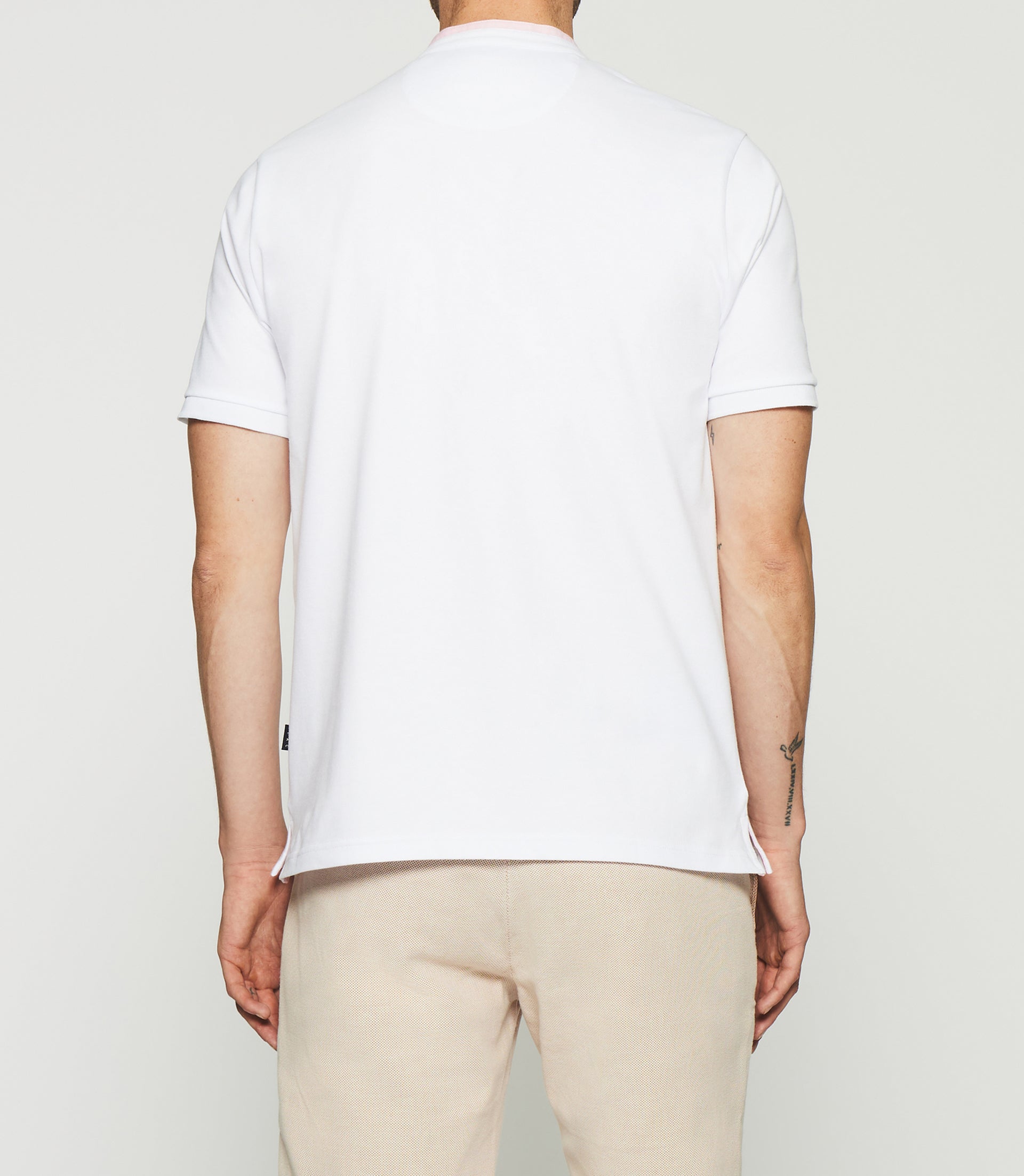 Plain white polo shirt GASPAR