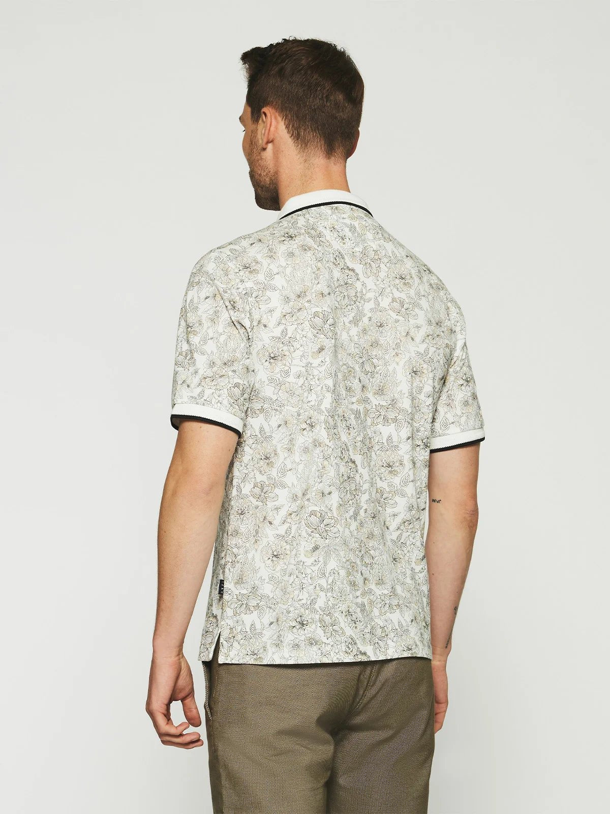 Polo à imprimé beige GEDEON - IZAC