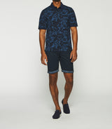 Polo shirt with navy print GILDAS