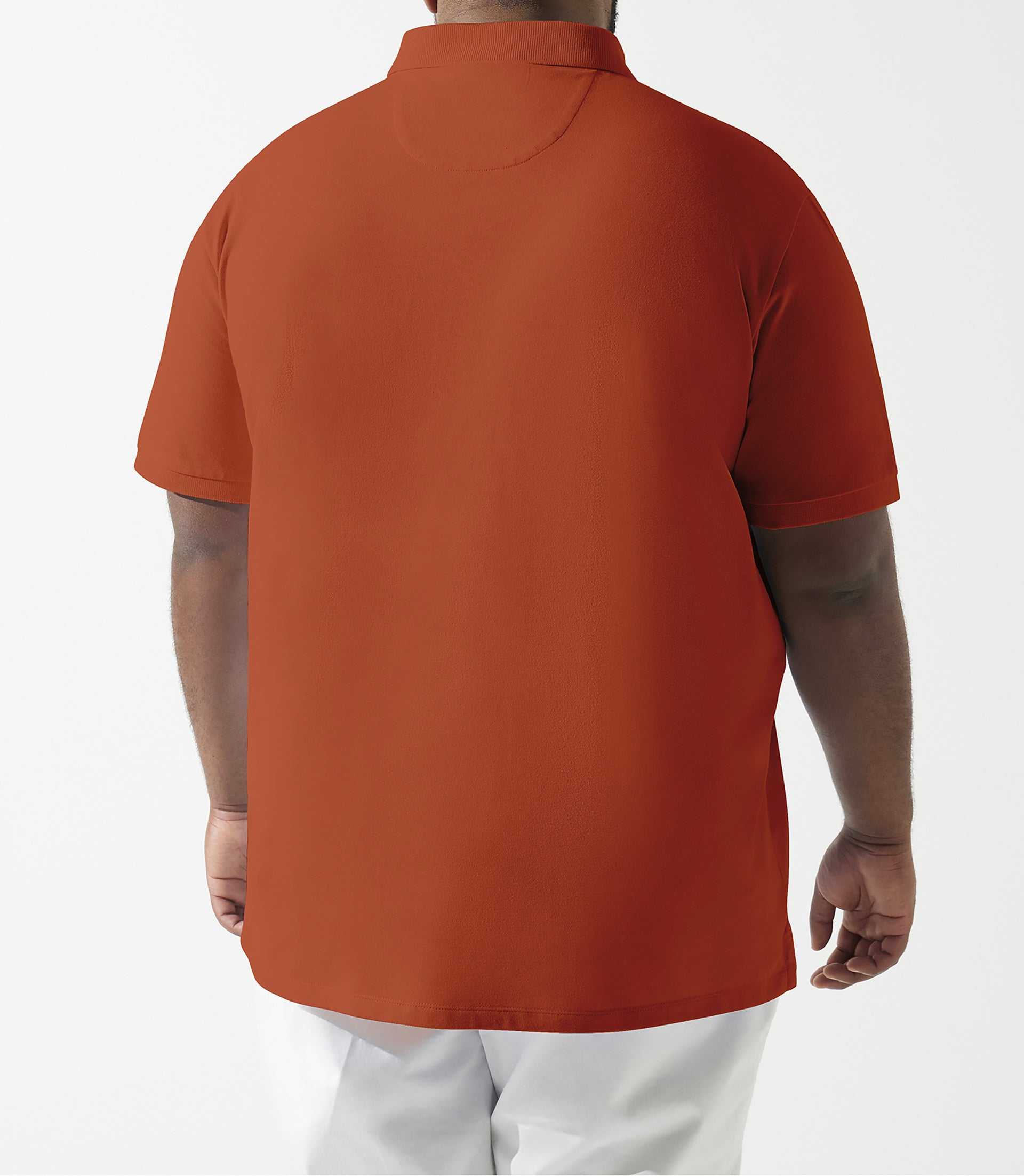 Polo uni terracotta GREGORBT