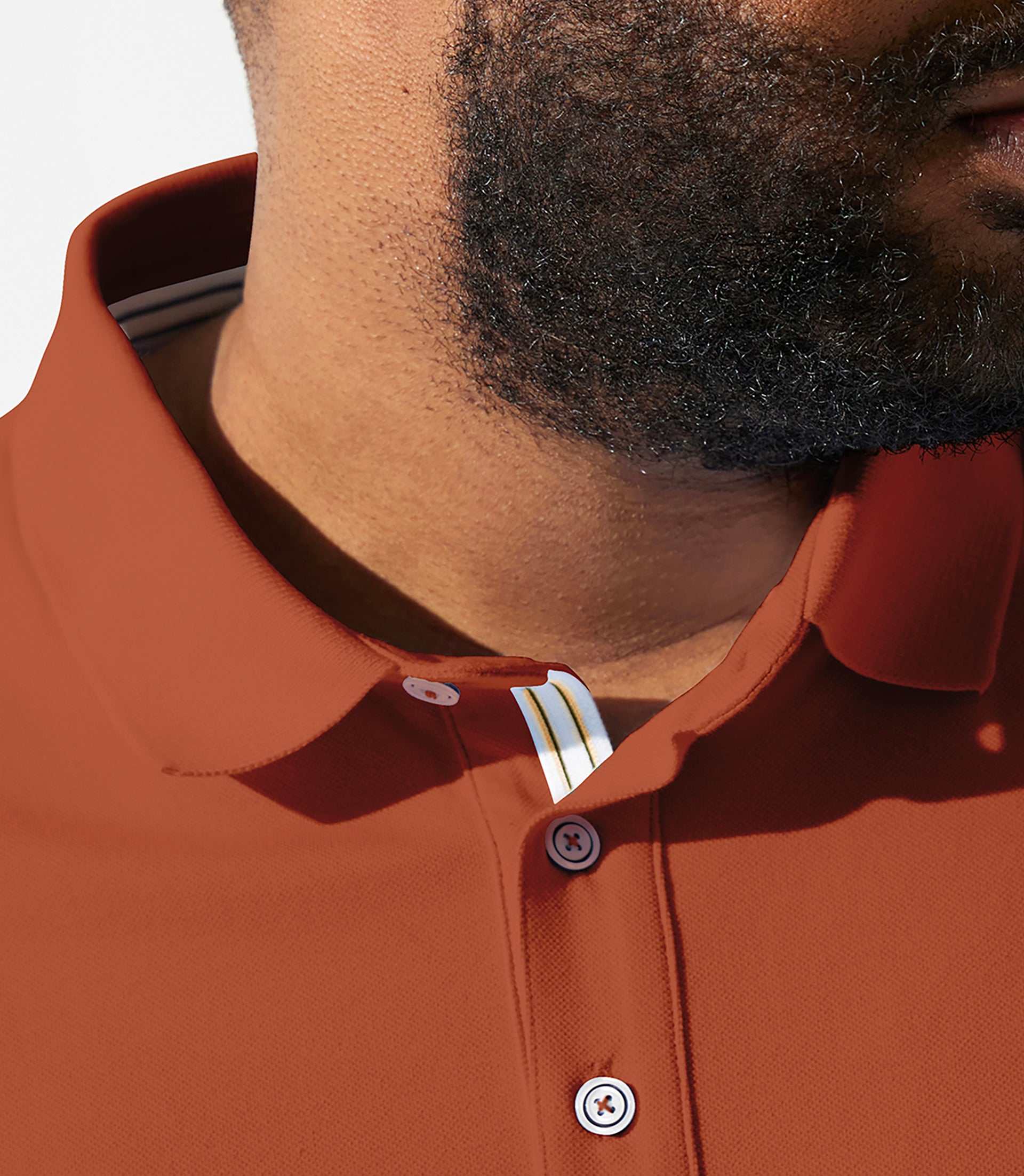 Polo uni terracotta GREGORBT