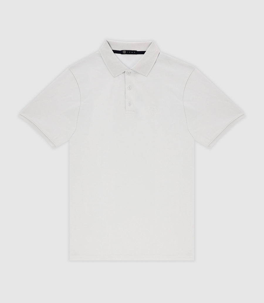 Polo en maille piquée blanche