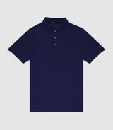 Polo en maille piquée marine - IZAC