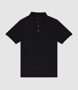 Polo en maille piquée noir