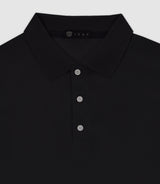 Polo en maille piquée noir