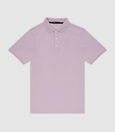 Polo en maille piquée parme - IZAC