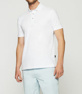 Polo uni blanc manches courtes GREGOR