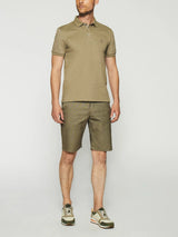 Polo uni manches courtes kaki GREGOR - IZAC