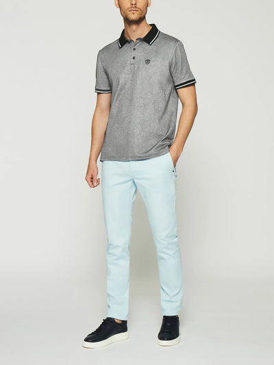 Polo avec broderie marine chiné GUYOT - IZAC