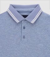 Polo with sky embroidery