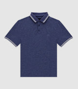 Polo avec broderie marine