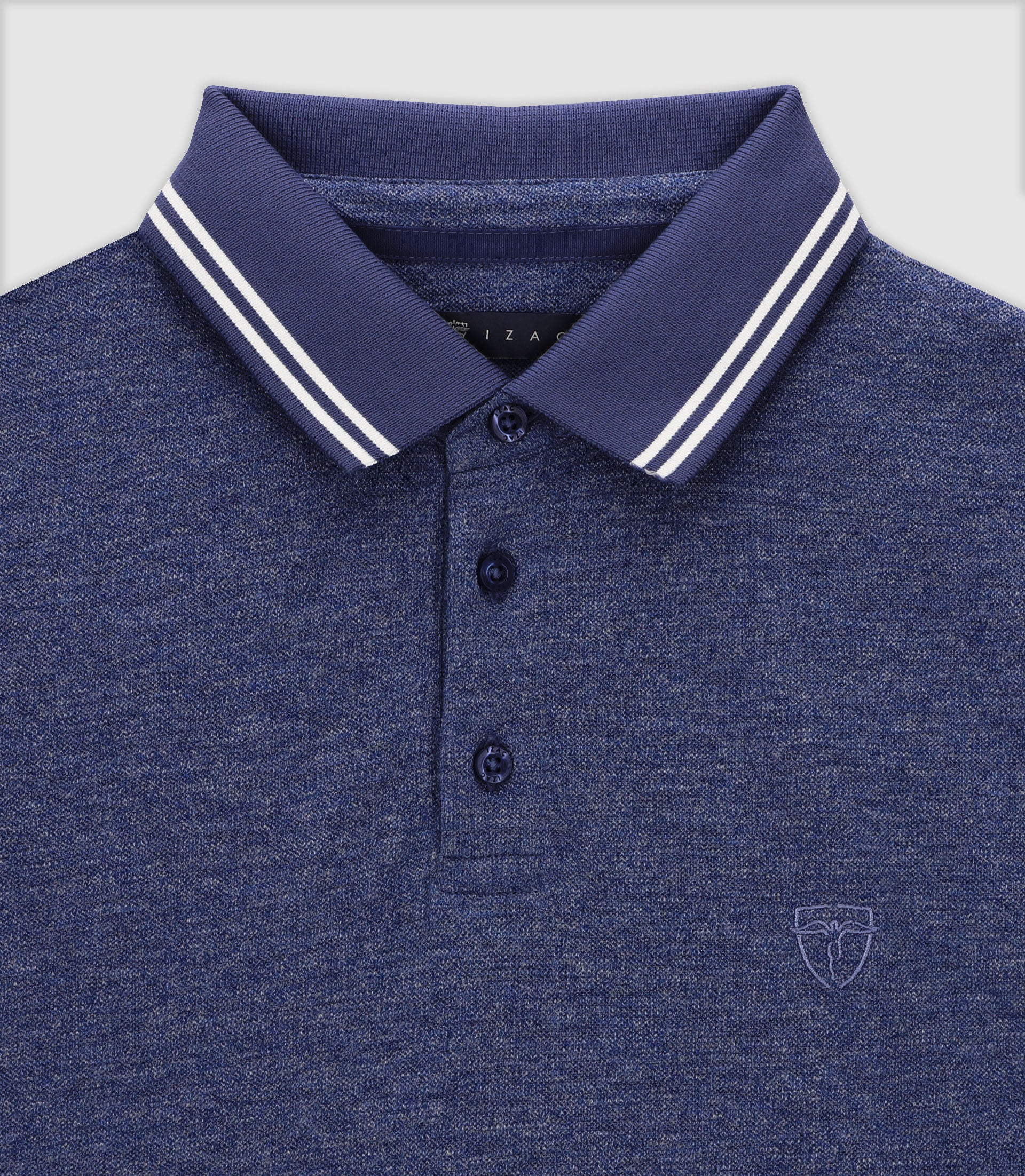 Polo avec broderie marine