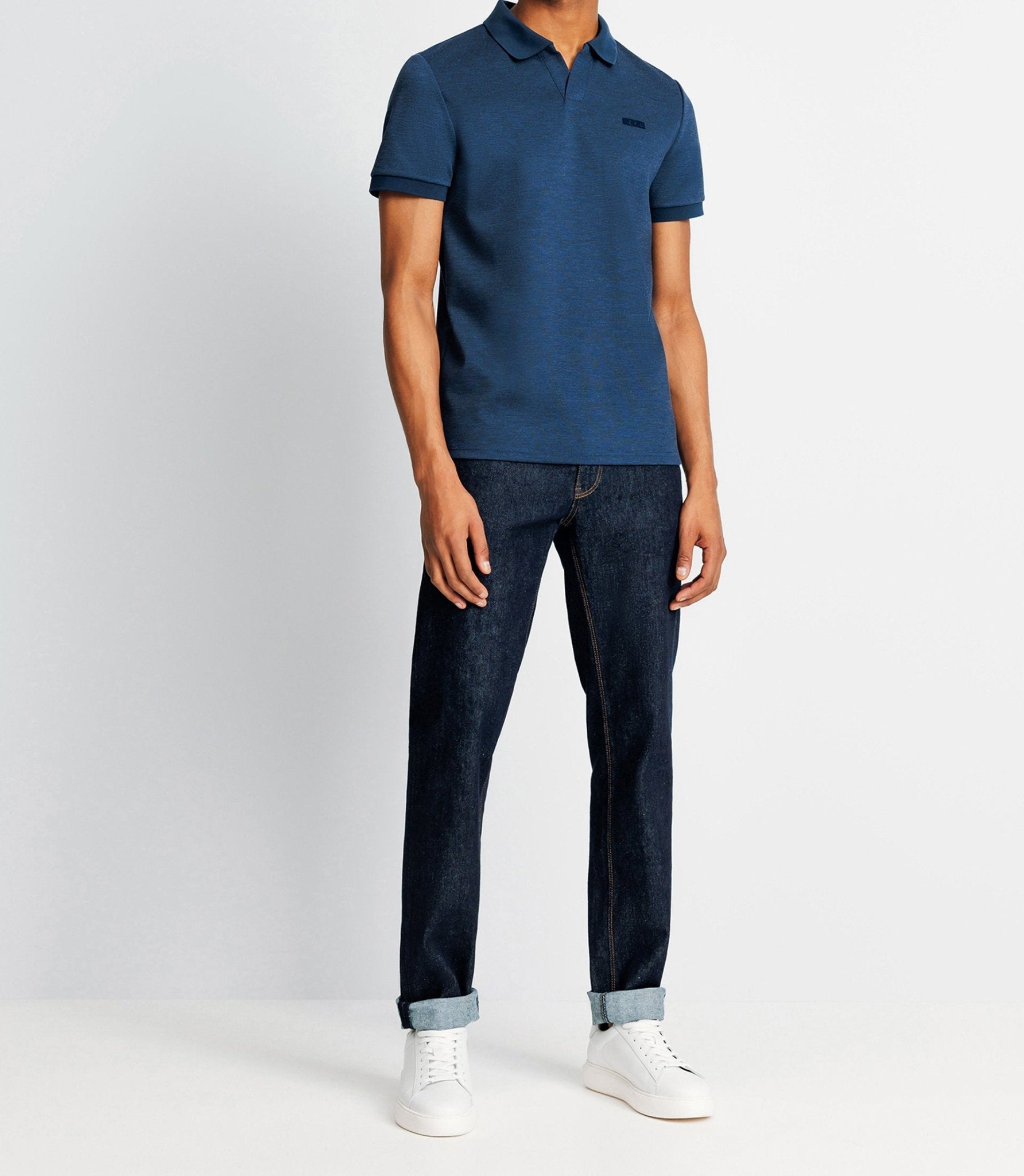 Polo avec flocage marine - IZAC