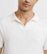 Ecru mesh polo