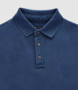 Polo avec broderie indigo