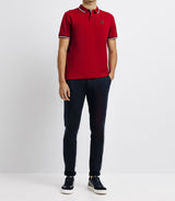 Polo en maille piquée rouge