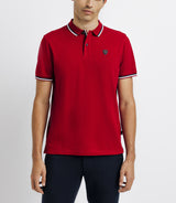 Polo en maille piquée rouge