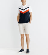 Polo with marine stripes