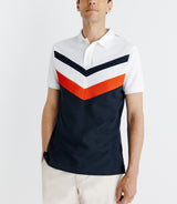 Polo with marine stripes