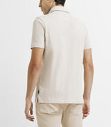 Polo shirt basic linen ECRU