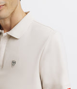 Polo avec patch beige