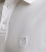 Polo with white embroidery