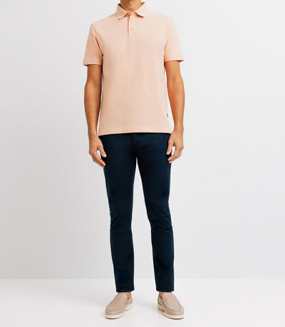 Polo avec broderie rose - IZAC