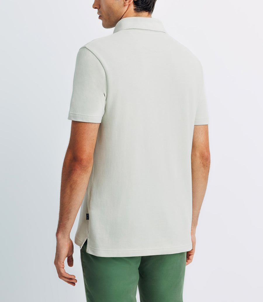 Polo avec broderie vert clair