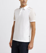 Polo en coton avec patch beige