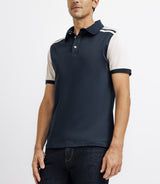 Polo shirt shoulder cut navy