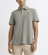 Stung polo shirt with khaki embroidery